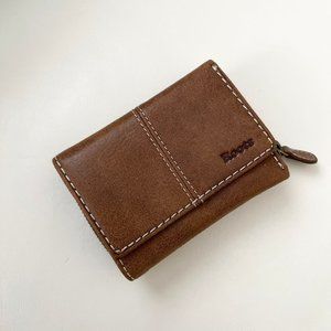 Roots Genuine Leather wallet- natural-C$50